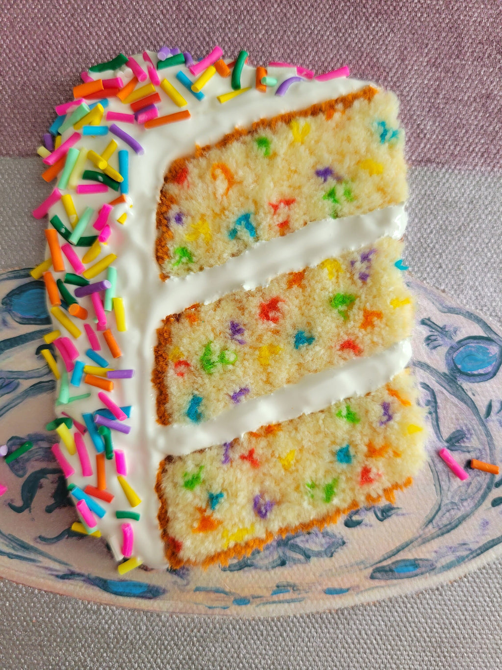 Funfetti embroidery painting (made-to-order, please read description)