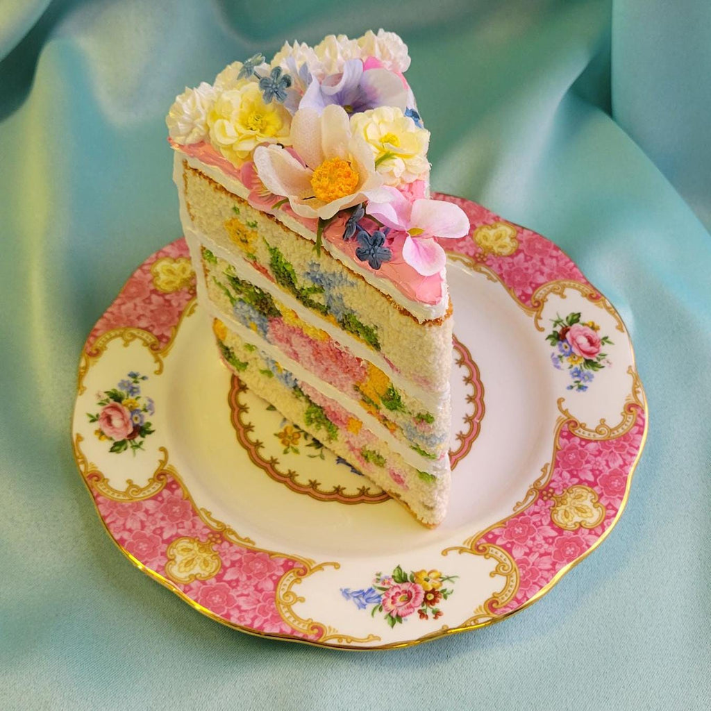 Floral embroidered cake sculpture (made to order. Please read description)