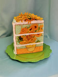 Sunflowers embroidered cake sculpture (made to order. Please read description)